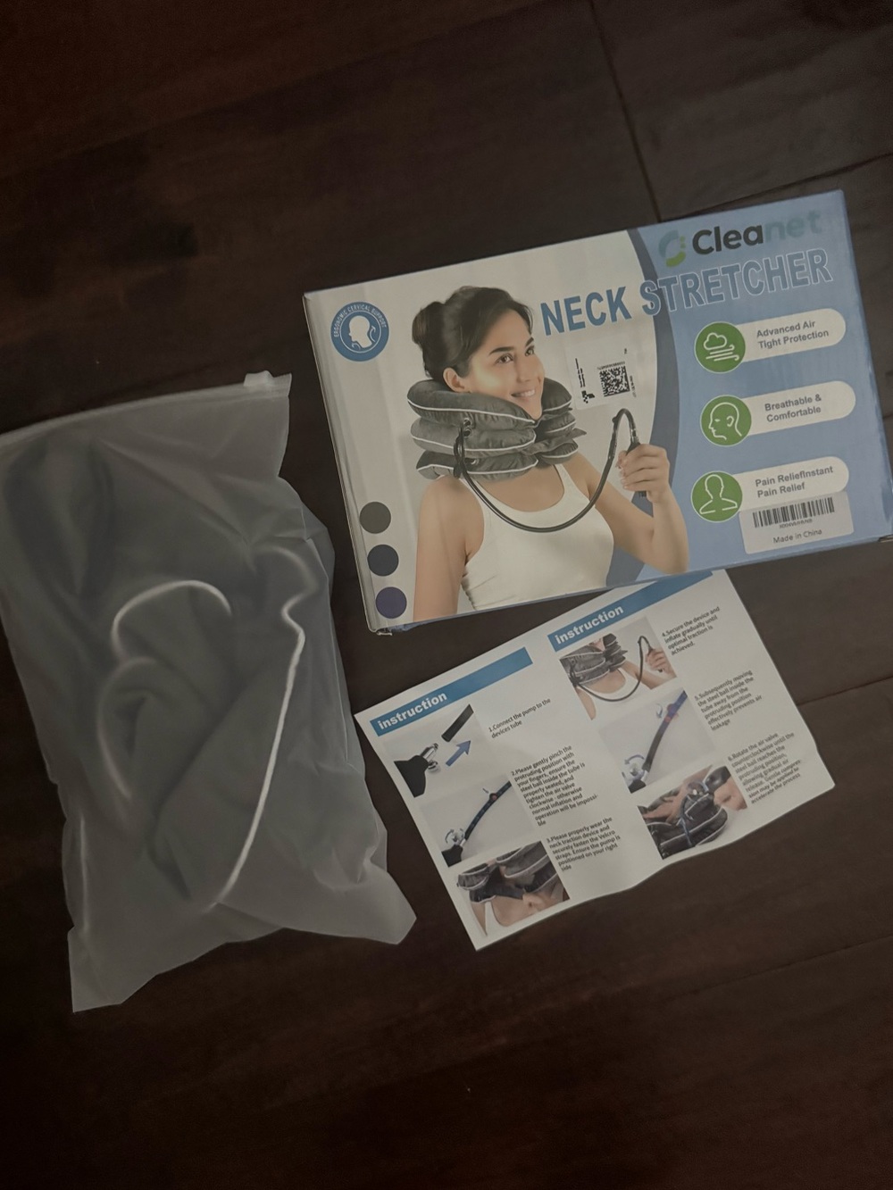 Neck Stretcher Inflatable Cervical Traction - Gray